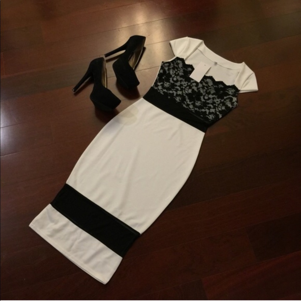 Mesh Detailed Dress- Ships Next Day!